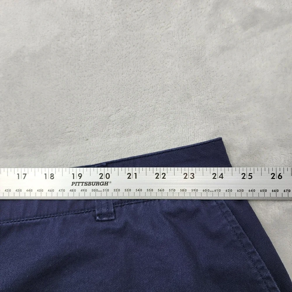 Lane Bryant Shorts‎ Womens 28 Blue Chino Twill Stretch Flat Front Casual Summer